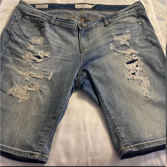 Plus size Blue Jean Shorts - Picture 1 of 5